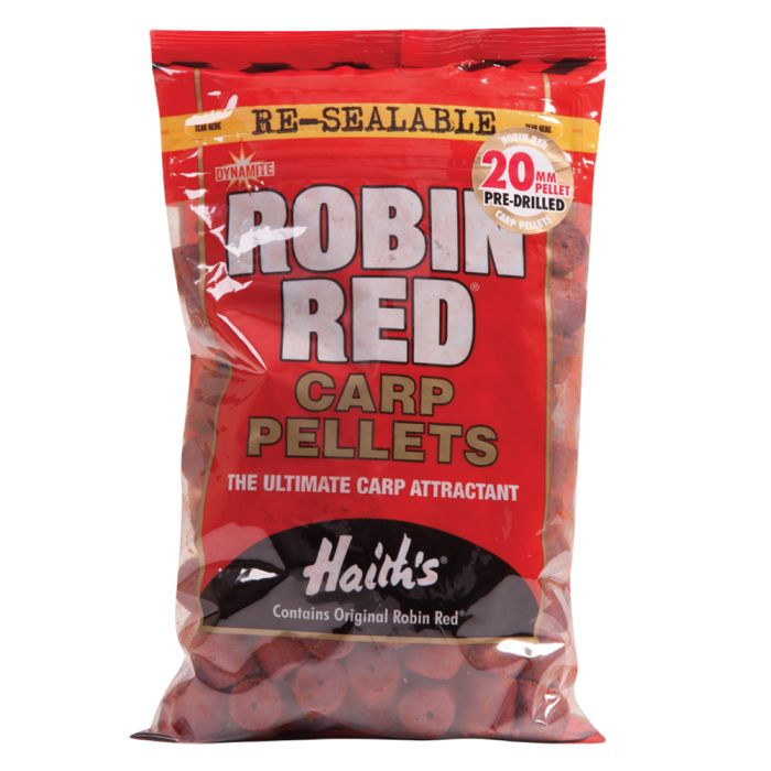 Thumbnail: Dynamite Baits Robin Red Pre-Drilled Pellets 20mm 900g