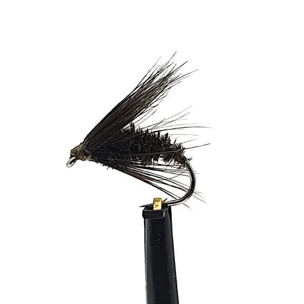 12 x Black and Peacock Spider Wet Trout Flies
