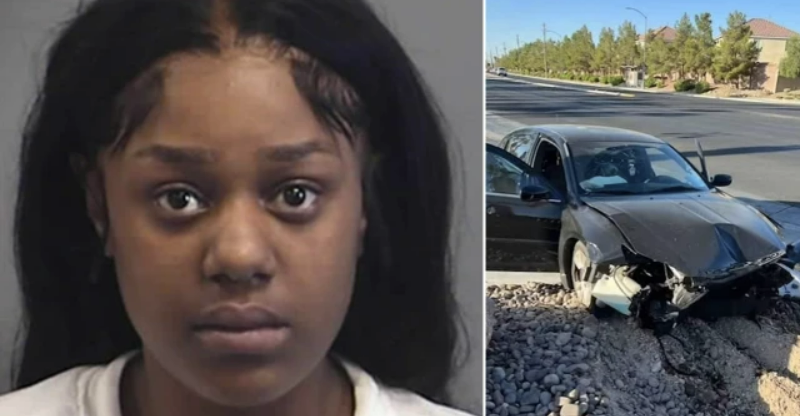 Kazjah Dillon, 24, was arrested after the crash in north Las Vegas