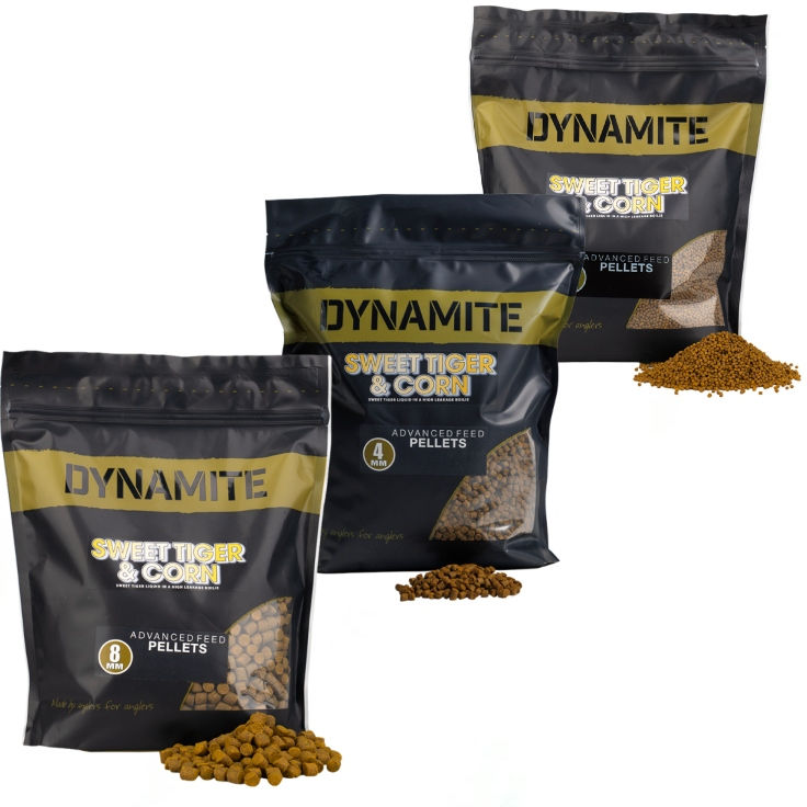 Dynamite Baits Sweet Tiger & Corn Advanced Feed Pellets 900g