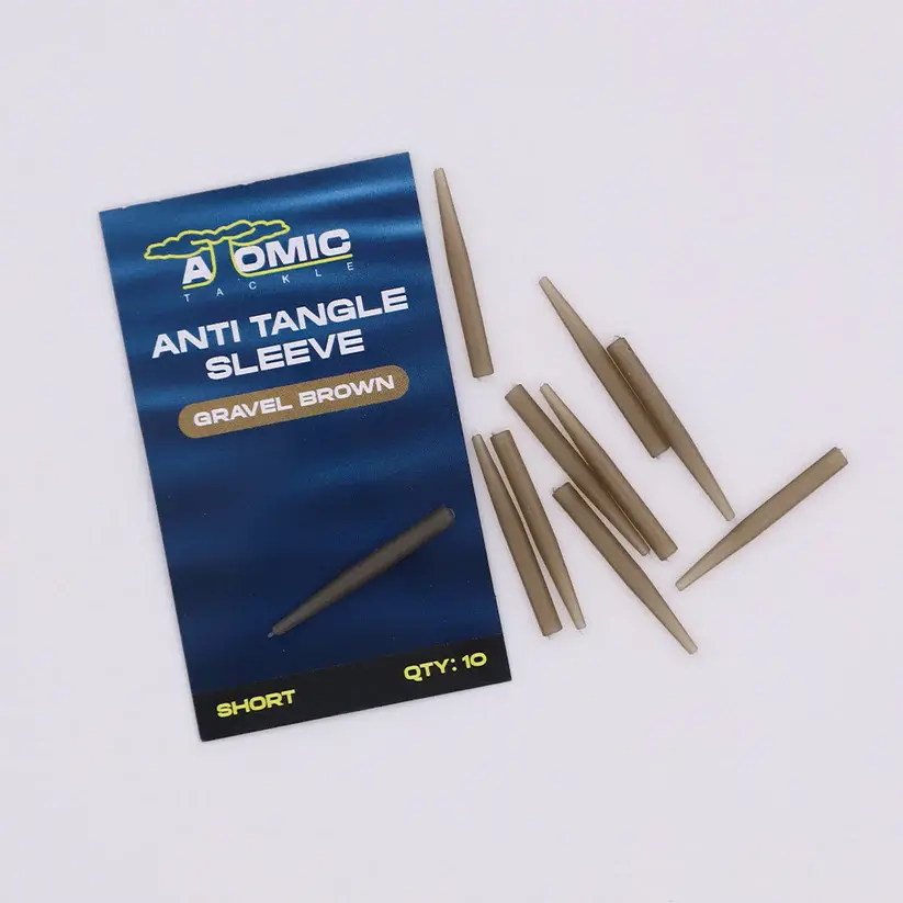 Atomic Tackle Anti Tangle Sleeves Weed Brown