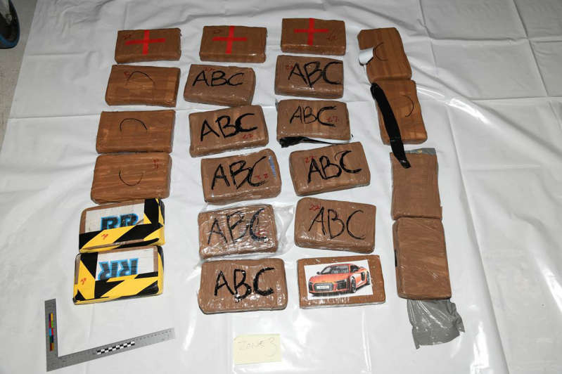 The drugs seized have an estimated street value of £17.5 million