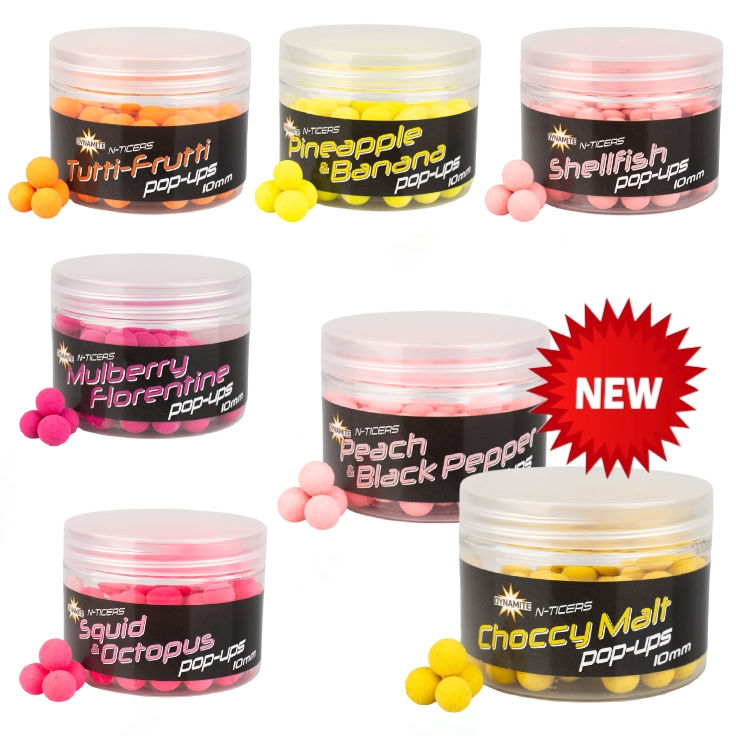 Dynamite Baits N-Ticers Pop-Ups/Wafters 12,14,15mm
