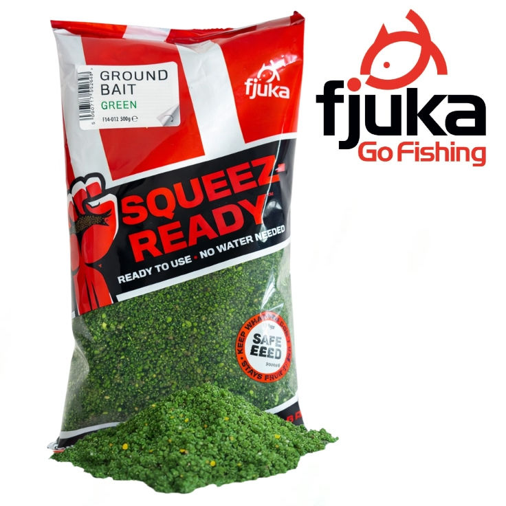 Fjuka Baits Sqeeze Ready Groundbait Green 500g