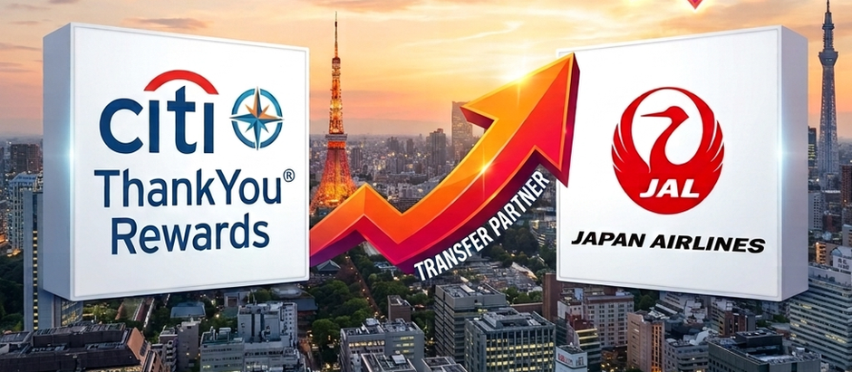 News: Citi Just Added JAL to ThankYou Rewards—Plus an Unreal 30% Transfer Bonus