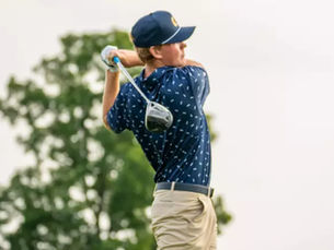 Mikey Takacs finishes first in the Little Three Championship.