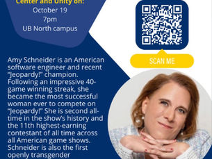 “Jeopardy!” champion Amy Schneider to speak at UB, ALANA and Unity offer free tickets