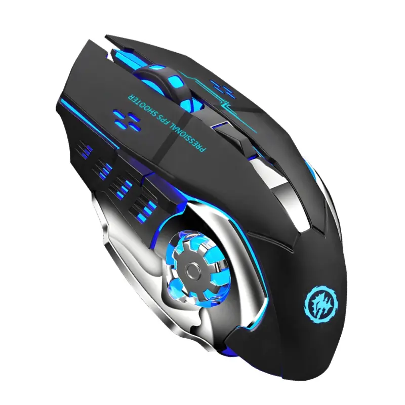 Thumbnail: Rechargeable Wireless Mouse Gaming Computer Silent Bluetooth Mouse 2.4G USB