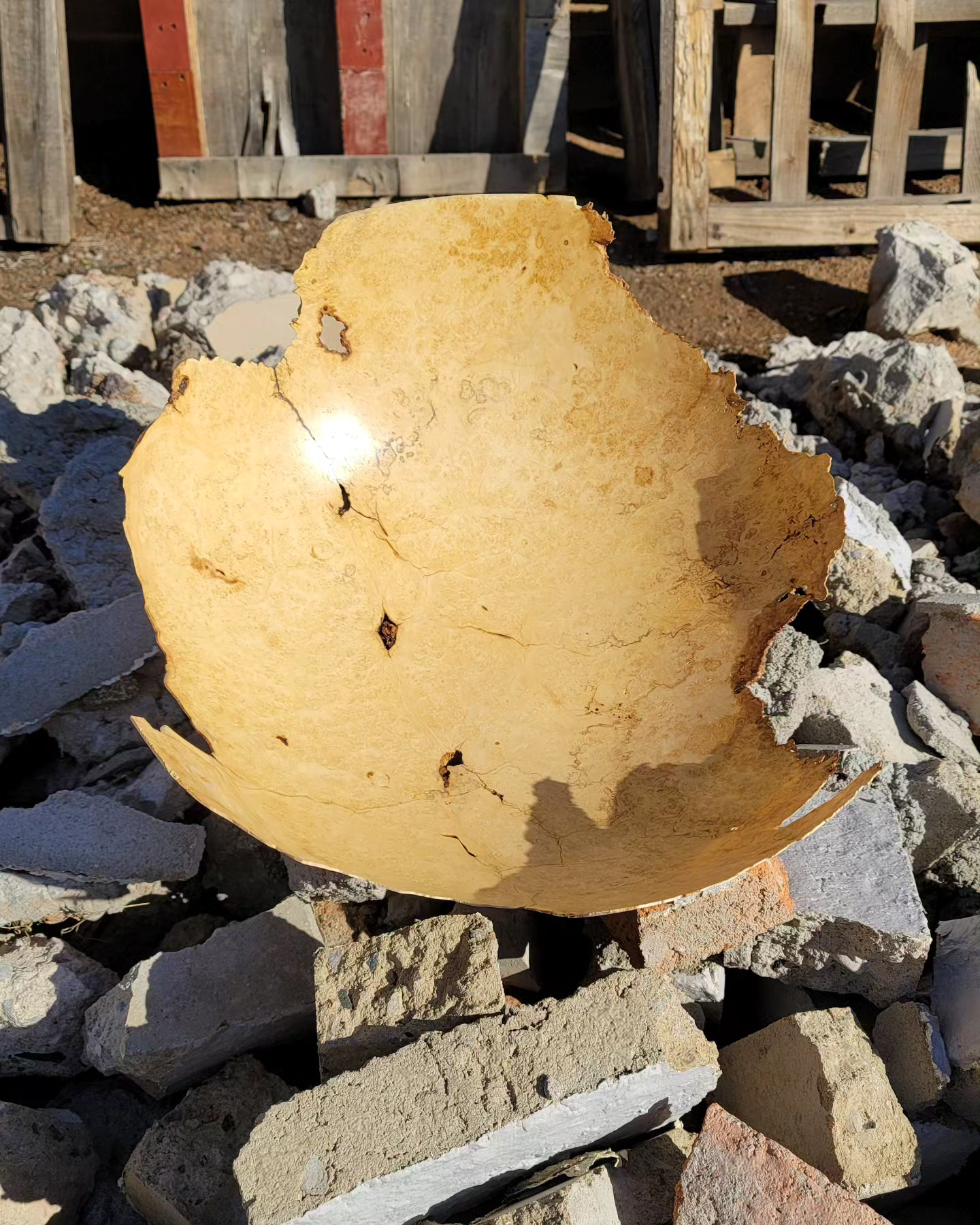 SOLD! Boxelder Burl Wood Bowl
