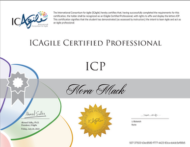 ICAgile certificate