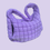 Thumbnail: Purple quilted purse