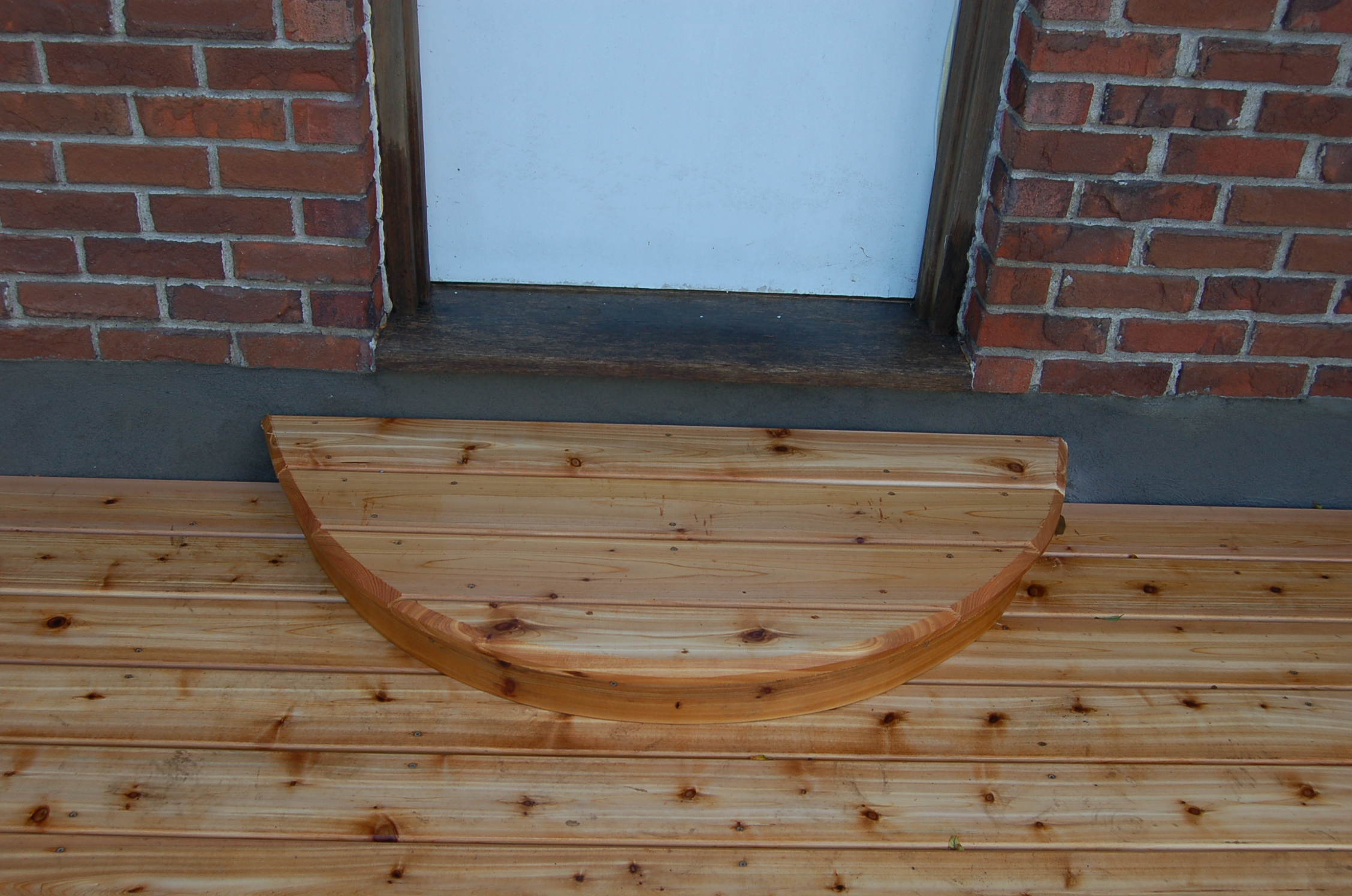 Curved Cedar Deck