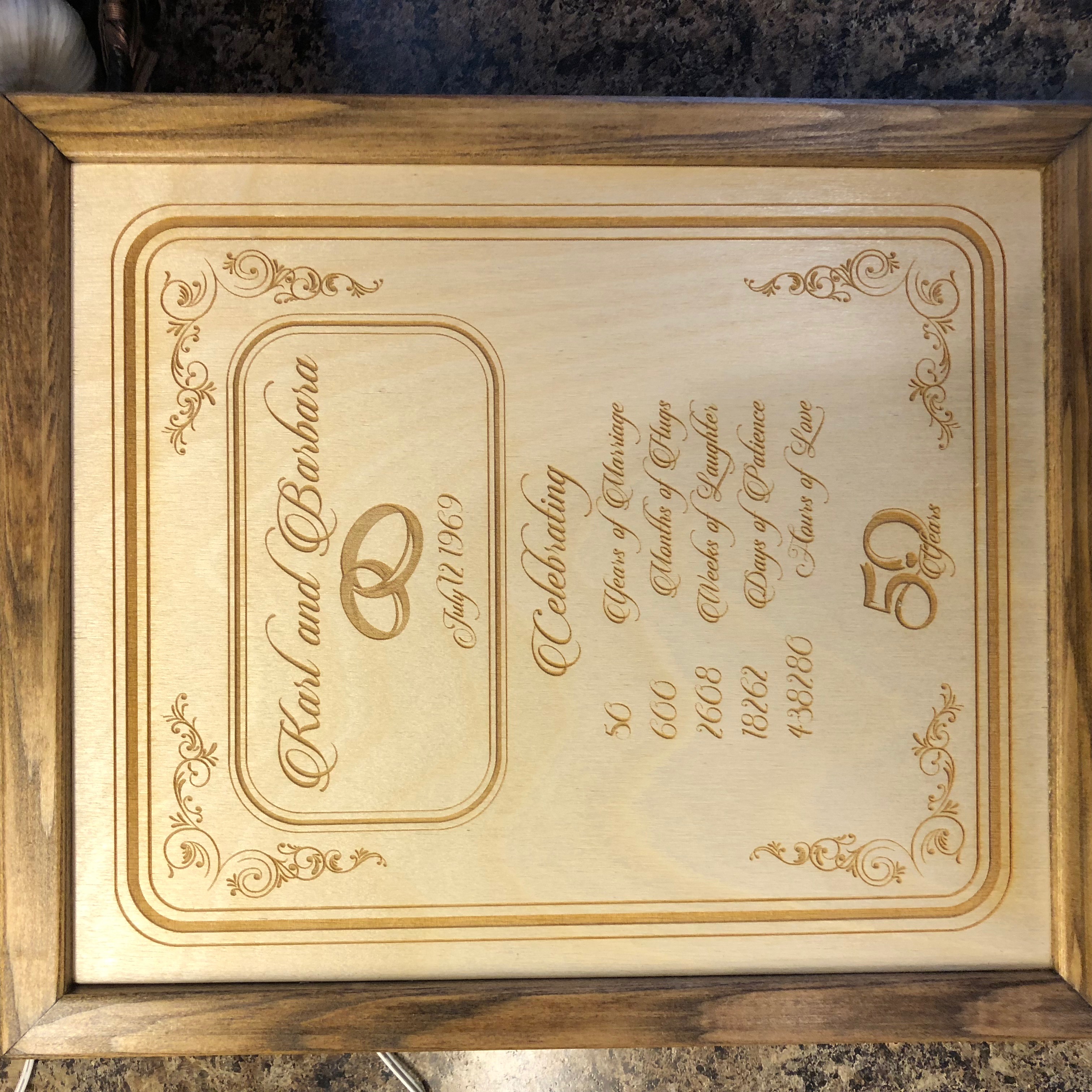 Anniversary Engraving