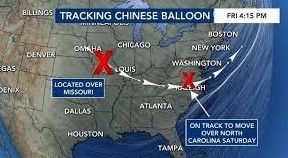 Chinese Ballon Flying over US