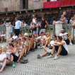 Am berühmten Platz in Siena