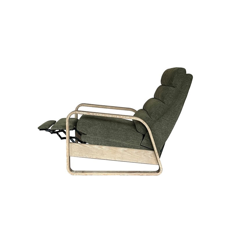 Jordan Wood Green Wood Framed Push Back Recliner