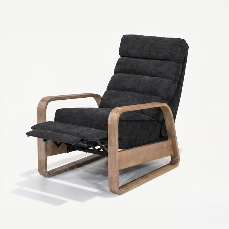 Jordan Wood Green Wood Framed Push Back Recliner