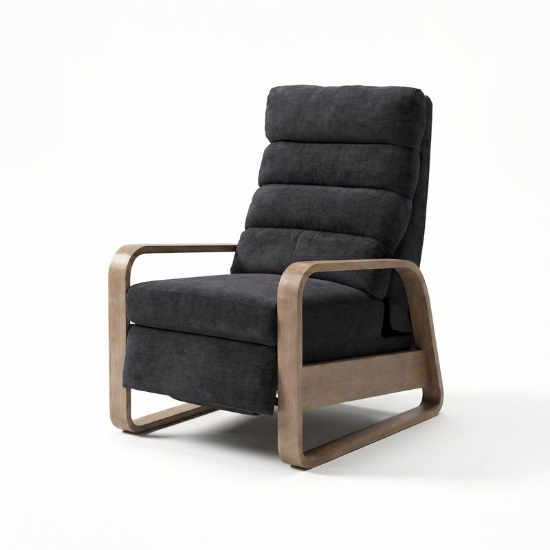 Jordan Wood Green Wood Framed Push Back Recliner