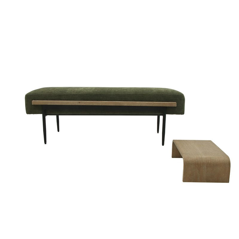 Perry Cocktail Ottoman with Slide Tray