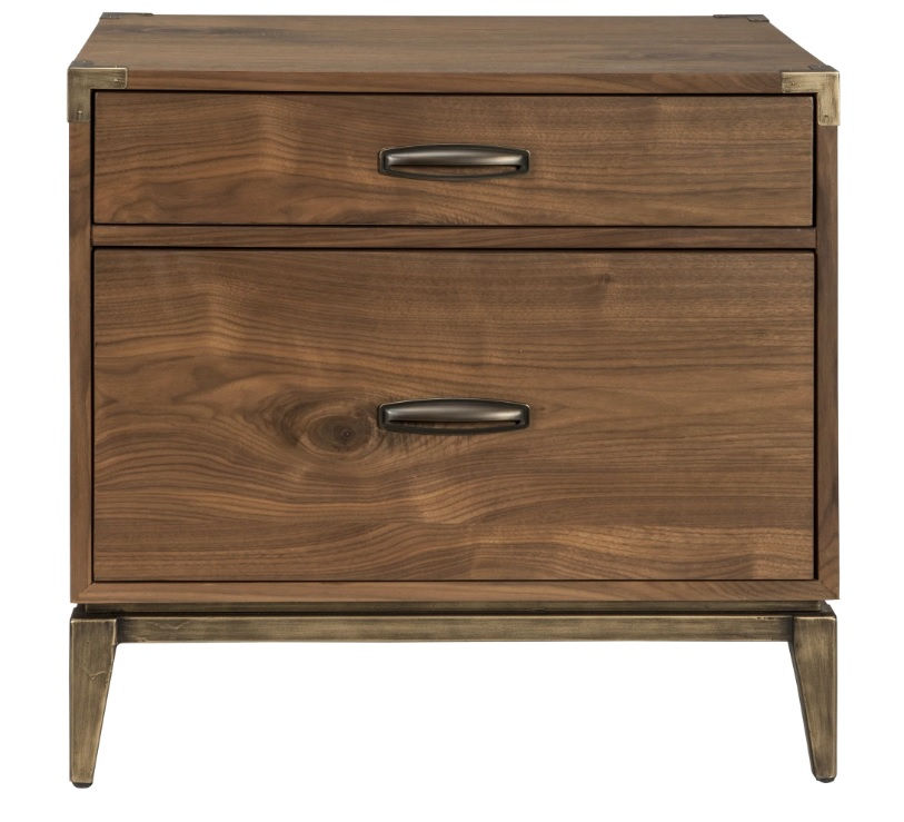Adler Two Drawer Nightstand in Natural Wood