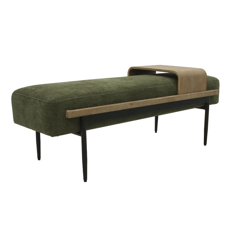 Perry Cocktail Ottoman with Slide Tray
