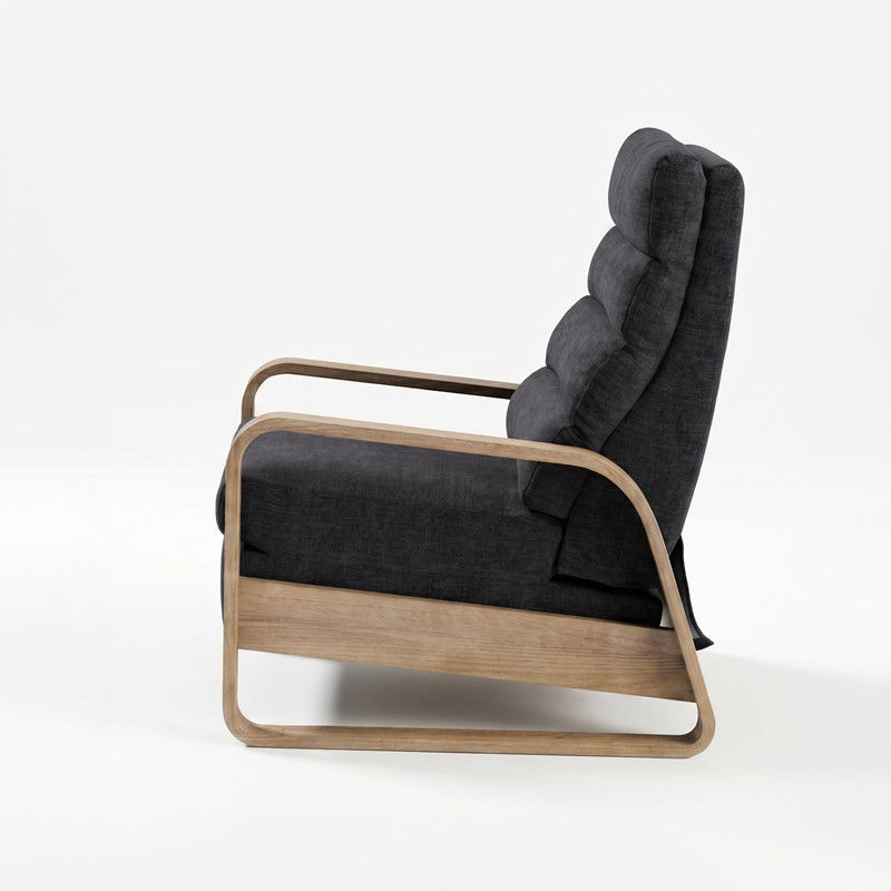 Jordan Wood Green Wood Framed Push Back Recliner