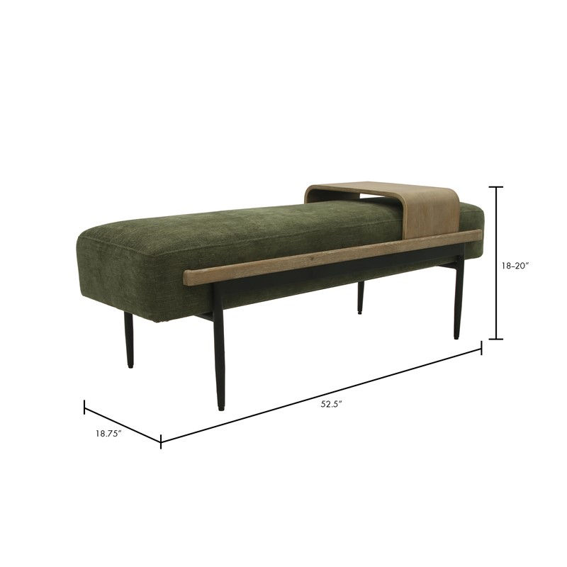 Perry Cocktail Ottoman with Slide Tray