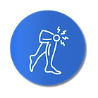 Icon Logo bei Kniebeschwerden
