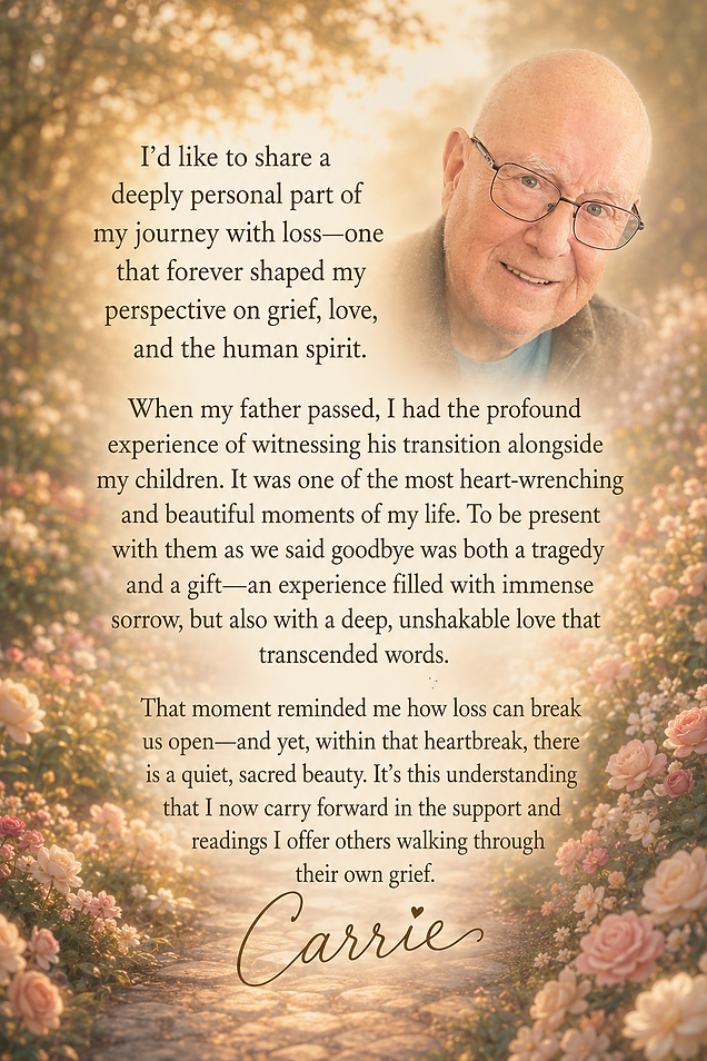 My Dad and my experience with him passing away