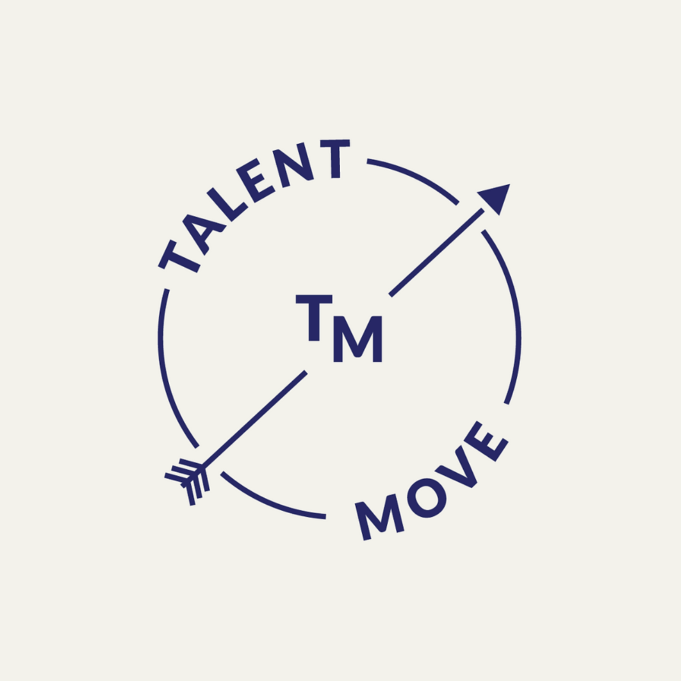 Image du logo Talent Move avec une flèche symbolisant le mouvement et la progression.