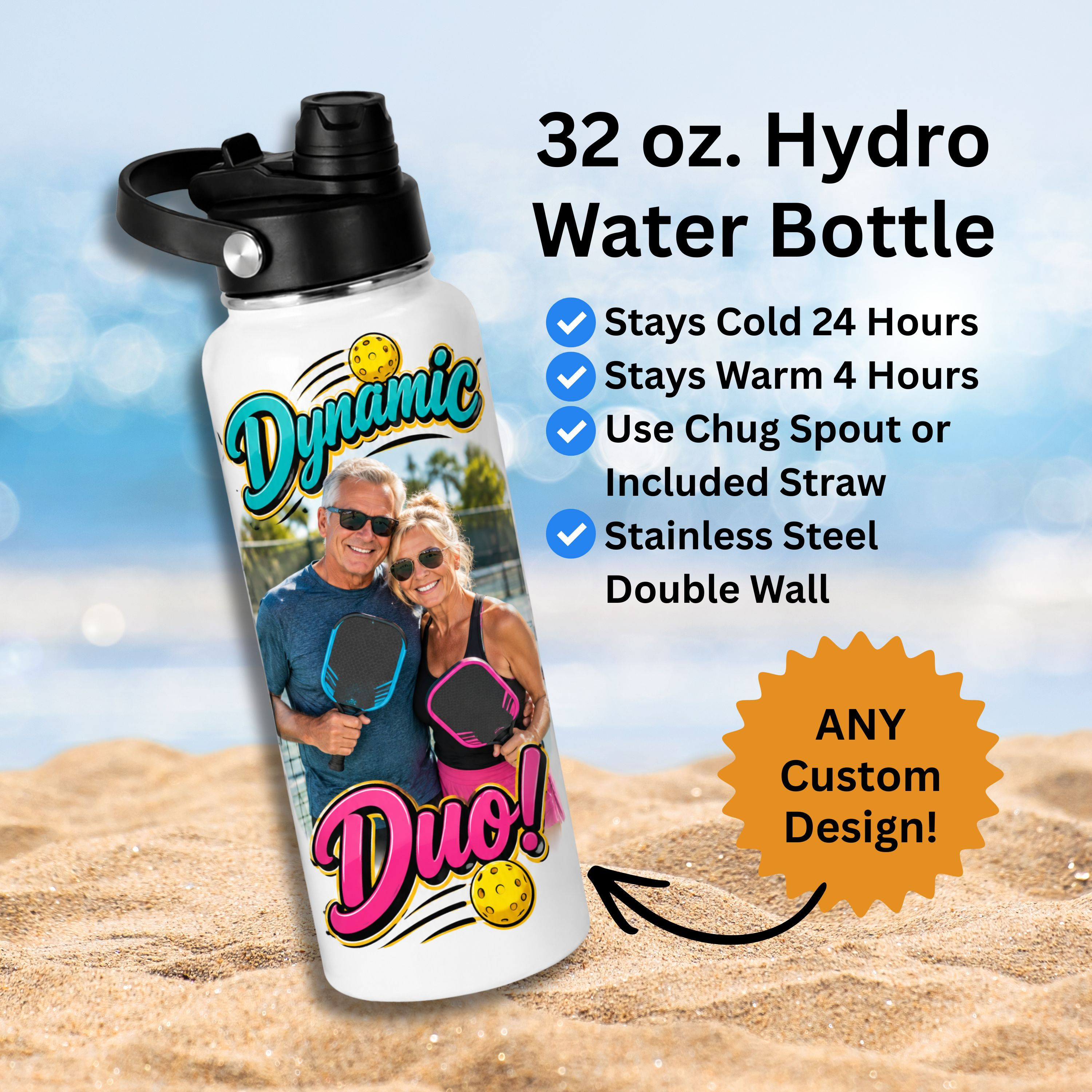 32 oz Hydro Stainless Steel Water Bottle
