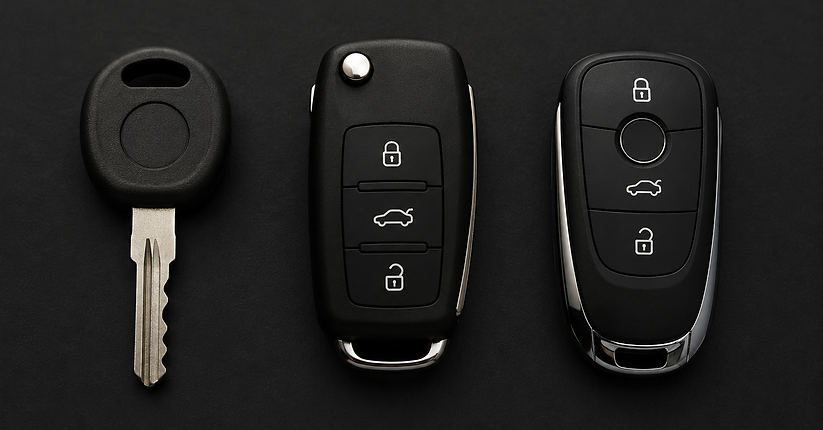 types de clés auto