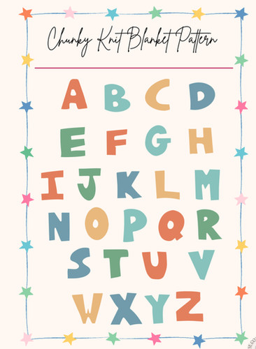 ABC123 Pattern | The Cozy Company