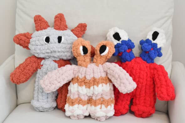 Thumbnail: Oddbod Mini Monster BUNDLE PDF Pattern and Video Tutorial