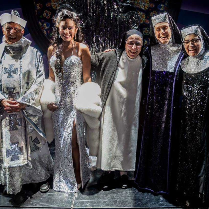 Yanneris Sewer como Deloris Van Cartier en Sister Act Muical, producción de Stage Entertainment España