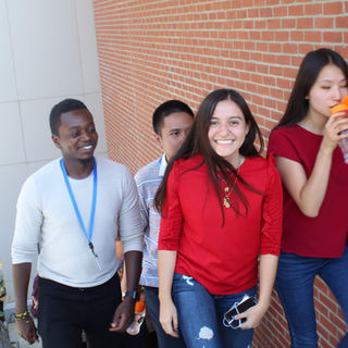 Isabela Gómez en un viaje de estudios en el extranjero en Estado Unidos