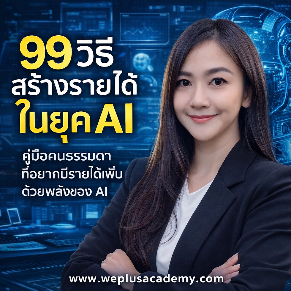 99 วิธีสร้างรายได้ในยุค AI คู่มือคนธรรมดา ที่อยากมีรายได้เพิ่ม ด้วยพลังของ AI