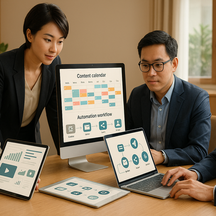 วางระบบการตลาดด้วย AI Marketing และ Content Engine เพื่อสร้างคอนเทนต์หลายช่องทางอย่างมีประสิทธิภาพ
