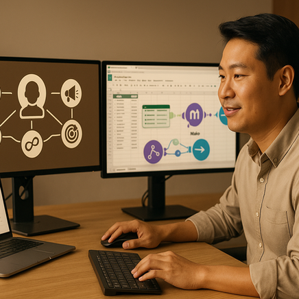 การใช้ AI Automation กับ Make และ Google Sheet เพื่อสร้าง Workflow อัตโนมัติในระบบหลังบ้านและ Auto Content