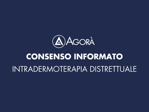 INTRADERMOTERAPIA DISTRETTUALE - Modello di consenso informato sull’intradermoterapia distrettuale.