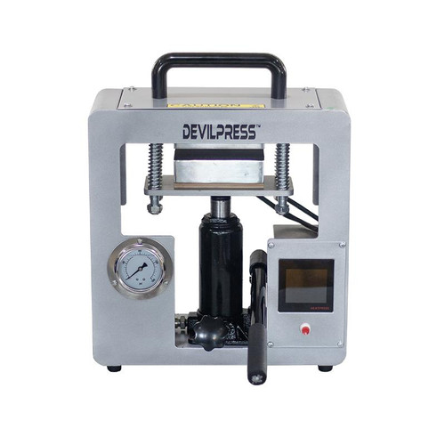 DEVILPRESS™ DP600 15TON MANUAL ROSIN PRESS WITH PRESSURE GAUGE DEVILPRESS