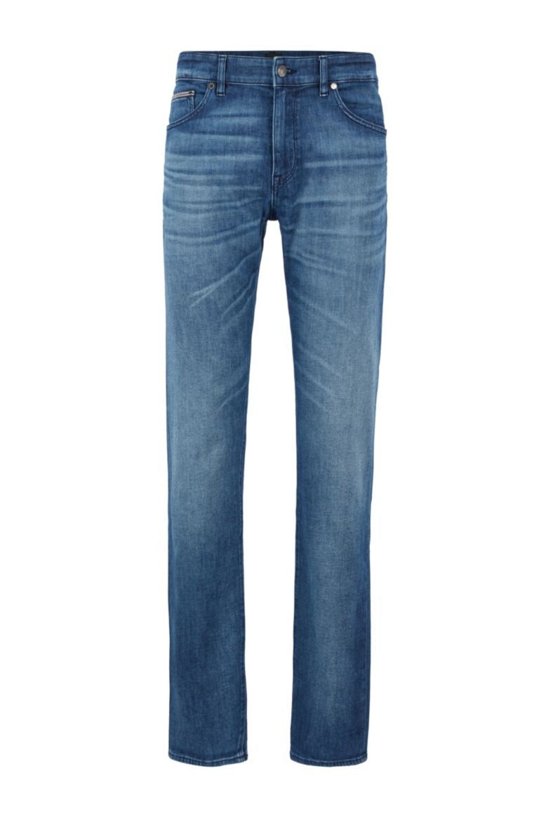 Miniaturbild: HUGO BOSS: Normal geschnittene Jeans aus superweichem hellblauem Denim 11118