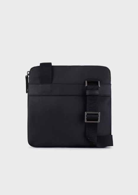 Miniature : EMPORIO ARMANI Petit sac NAVY à bandoulière plat avec maxi logo aigle