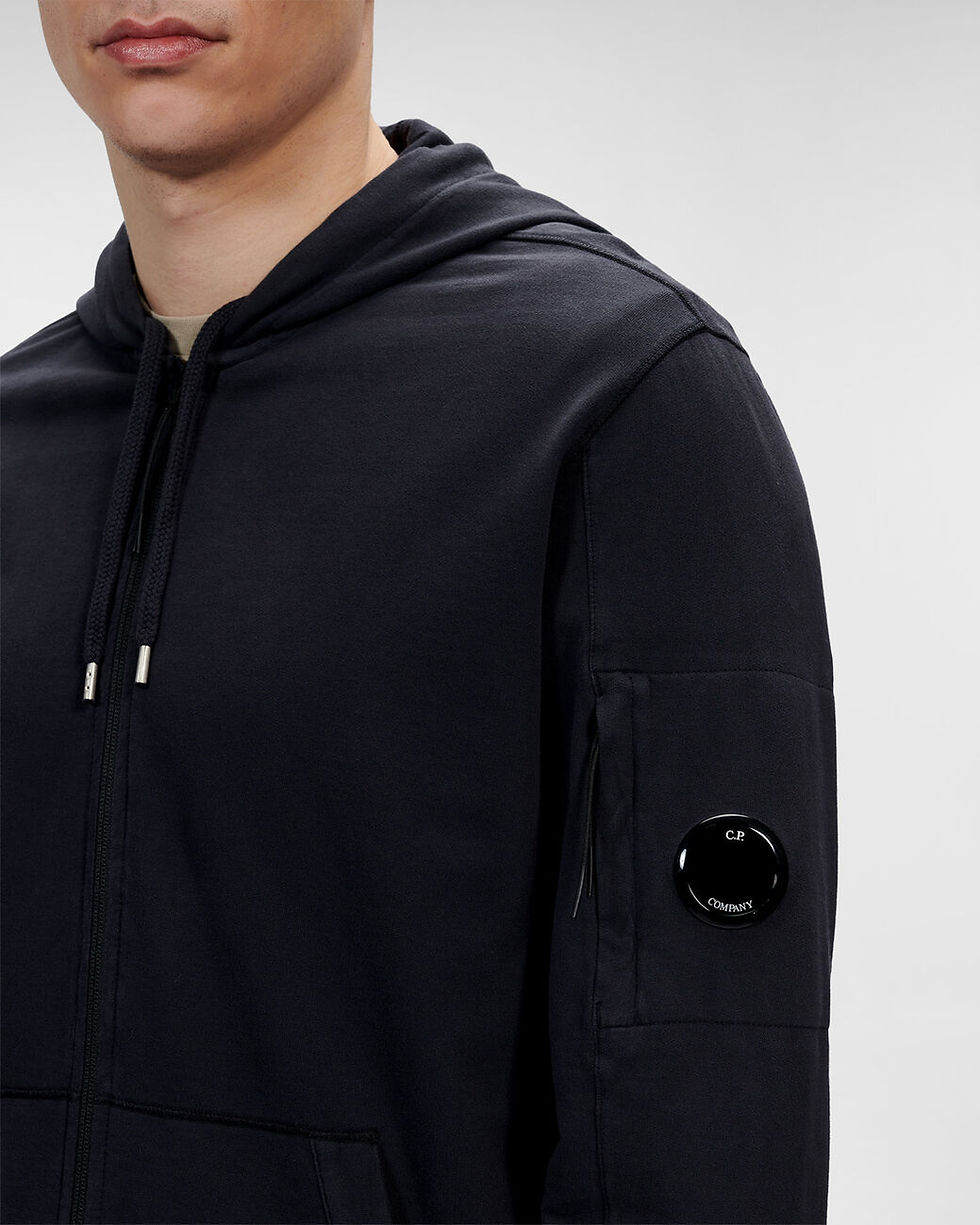 Thumbnail: C.P.COMPANY: Light Fleece Zipped Hoodie 31162B 14CMSS034A