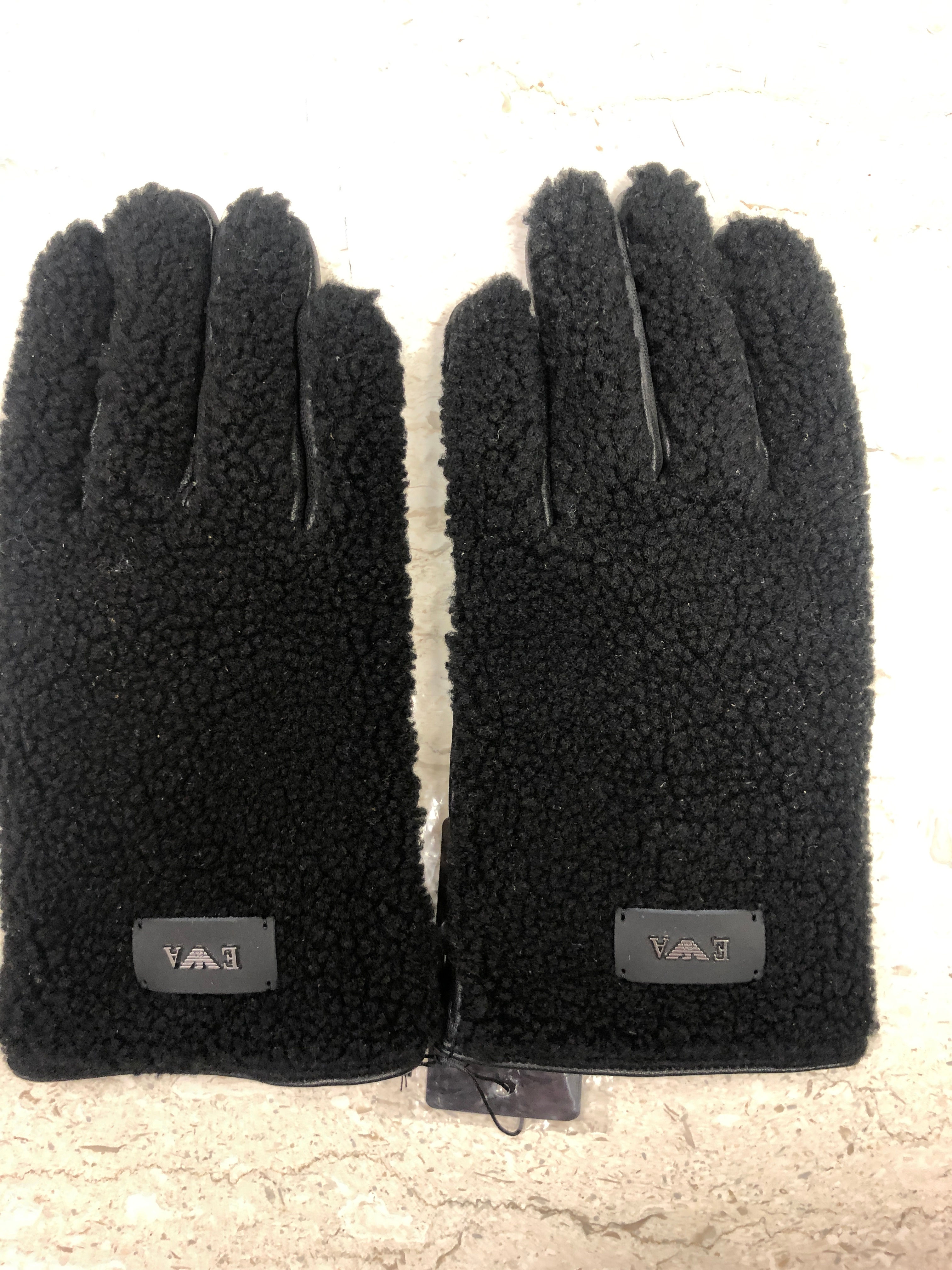 EMPORIO ARMANI: Gants, noirs,  92164e