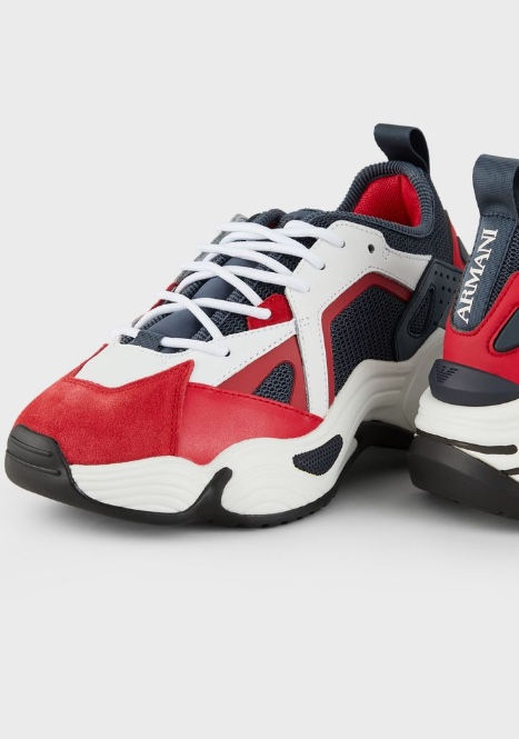 Armani store shoes red