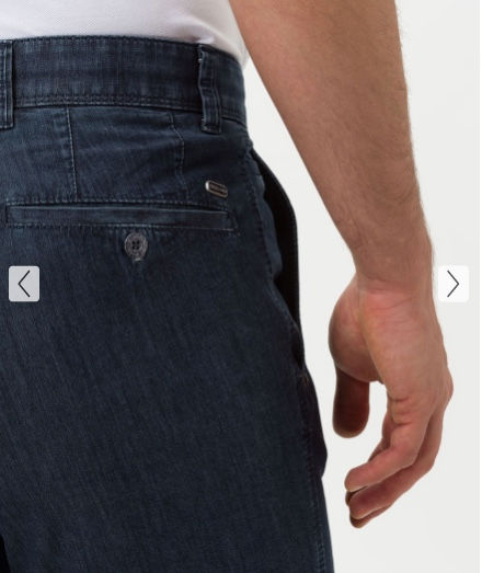 Miniature : EUREX by Brax: Jeans sportif BLUE TAILLE COURTE sans pinces denim estiva