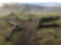 Trail with a view of the ocean
