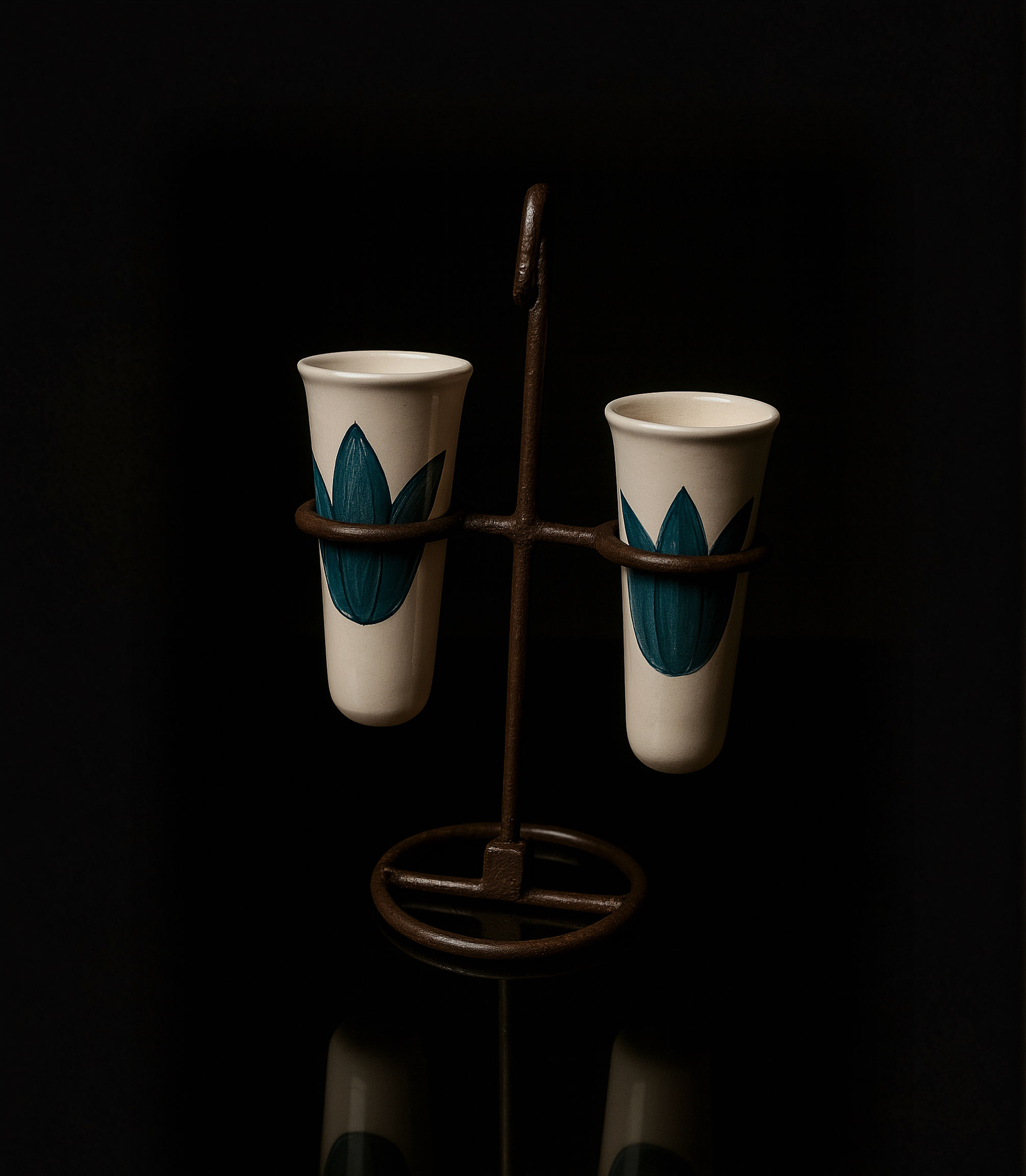 Talavera Tequila Glasses and Caddy