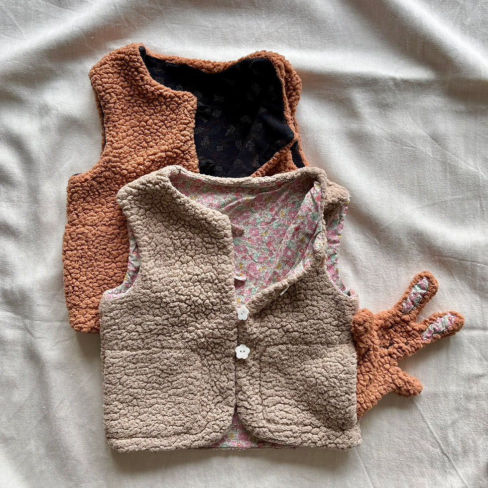 Gigi & Loulou Moumoute baby gilet. Keep them warm with style